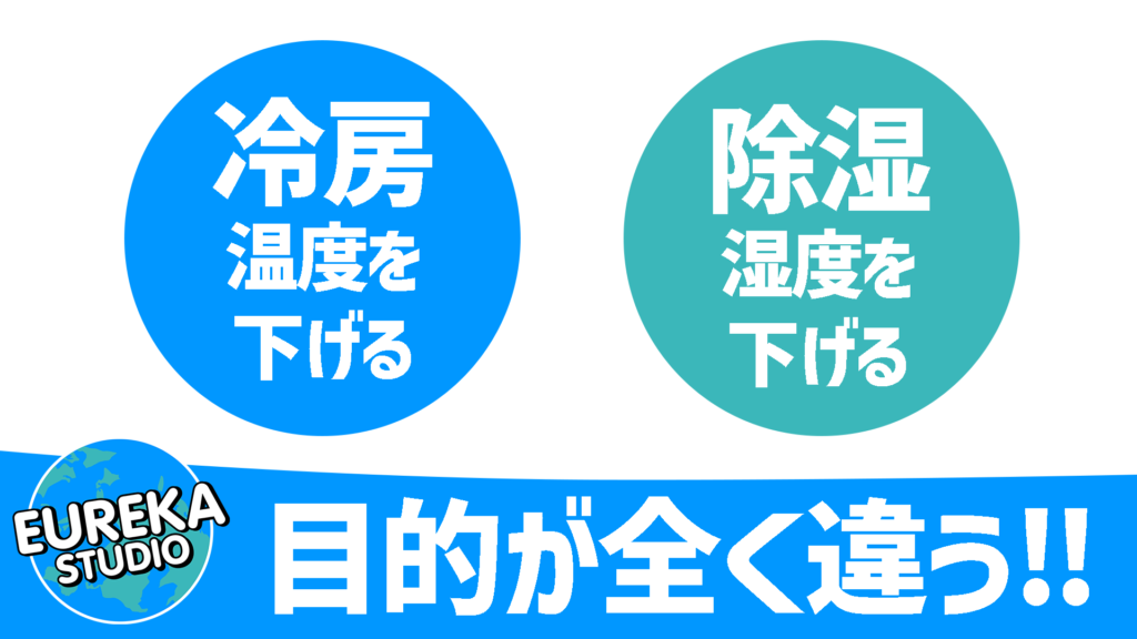 【基本のキ】「冷房」と「除湿」、そもそも何が違うの？🤔